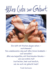Doppelkarte - Alles Liebe zur Geburt