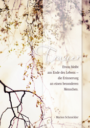 Doppelkarte - Trauer