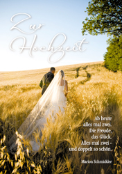 Doppelkarte - Zur Hochzeit