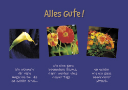 Windlichtkarte - Alles Gute!