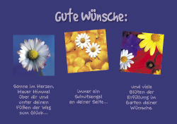 Windlichtkarte - Gute Wünsche
