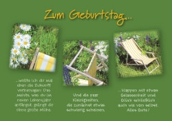Windlichtkarte - Geburtstag