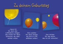 Windlichtkarte - Geburtstag