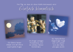 Windlichtkarte - Himmlisch