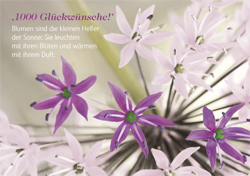 Doppelkarte - 1000 Glückwünsche