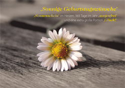 Doppelkarte - Geburtstagswünsche