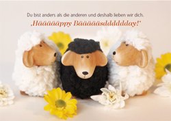Doppelkarte - Häppy Bäääsday
