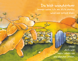 Effektkarte klein - Du bist wunderbar