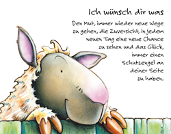 Effektkarte klein - Ich wünsch dir was