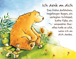 Effektkarte klein - Ich denk an dich