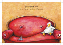 Effektkarte klein - Schön, dass du da bist