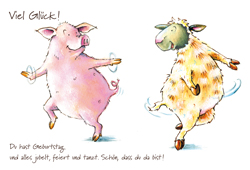 Effektkarte groß - Viel Glück