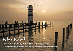 Postkarte - Nur Mut