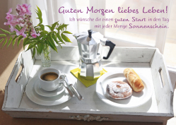 Postkarte - Guten Morgen liebes Leben!