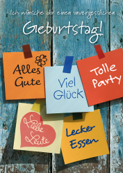 Postkarte - Geburtstag