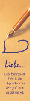 Lesezeichen - Liebe...