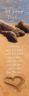 Lesezeichen - Ich liebe Dich...