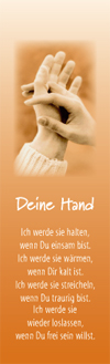 Lesezeichen - Deine Hand
