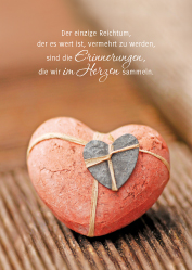 Postkarte - Der einzige Reichtum