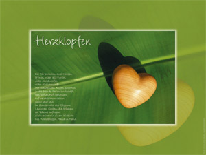 Wandbild - Herzklopfen