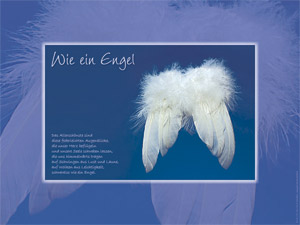 Wandbild - Wie ein Engel