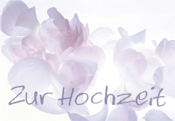 Minicard - Zur Hochzeit