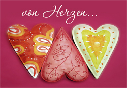 Mini Card - Von Herzen...