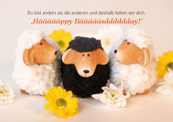 Postkarte - Häppy Bäääsday