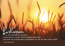 Postkarte - Loslassen