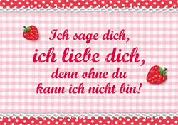 Postkarte - Ich liebe Dich