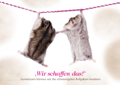 Postkarte - Wir schaffen das