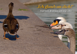 Postkarte - ich glaub an dich