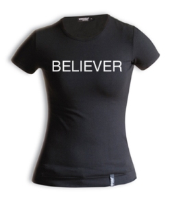 Shirt - BELIEVER schwarz Gr. L