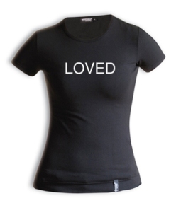 Shirt - LOVED schwarz Gr. L