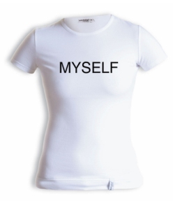 Shirt - MYSELF weiss Gr. L