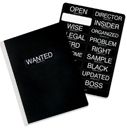 Notizbuch schwarz