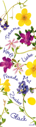Wandfahne - Blumen