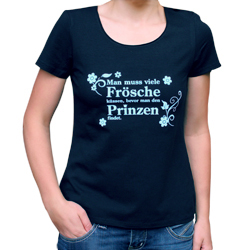 Shirt - Frösche dunkelblau Gr. S